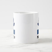 ポリーウーマンギフト。英国警察WPC帽子 ジャンボコーヒーマグカップ (正面)