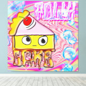 ポリーケーキ – トルティーナ – キャンバスプリント (インサイチュ (ウッドフロア))