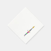 ポリーブラシ付き紙ナプキン スタンダードカクテルナプキン (角)