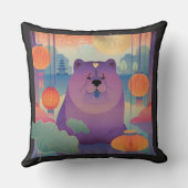 ポリー梅のチャウ犬 クッション (裏面)