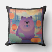 ポリー梅のチャウ犬 クッション (正面)