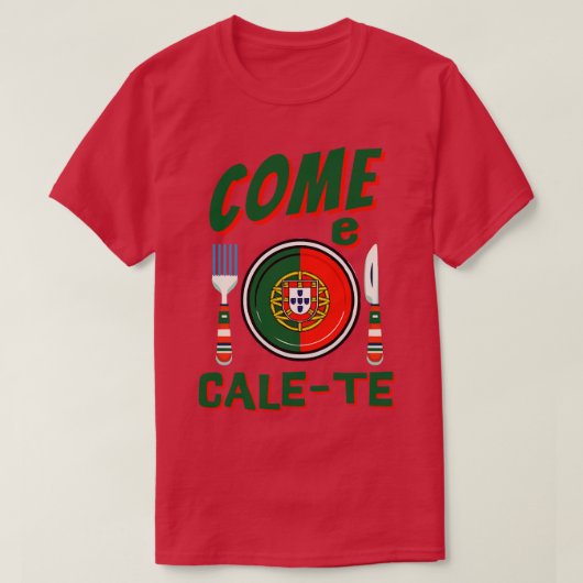 ポルおもしろいト来語CaleTe 1 Tシャツ (デザイン正面)