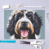 ポルよくはしゃぐガルの水犬 薄葉紙 (クラフト)