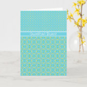 ポルカとダッフォジルはよくカードを取得：ウェルシュ挨拶 カード (黄色い花)