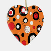 ポルカのオレンジ セラミックオーナメント (右)