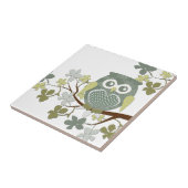 ポルカの木のフクロウのタイル タイル (側面)