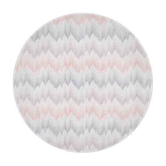 ポルカの点々のあるな山頂パターン カッティングボード (正面)