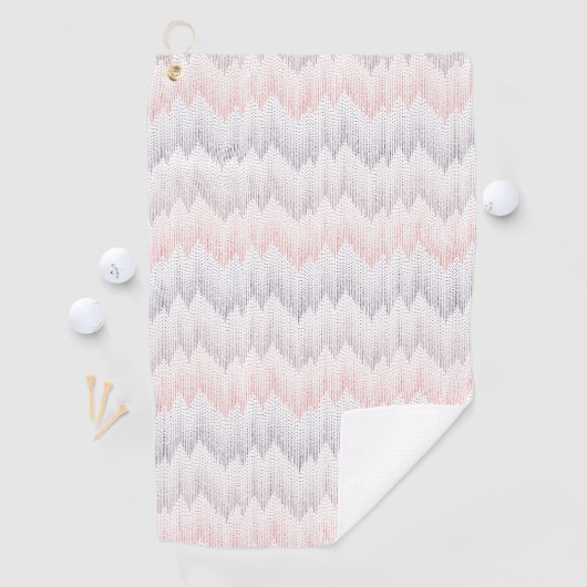 ポルカの点々のあるな山頂パターン ゴルフタオル (インサイチュ)