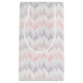 ポルカの点々のあるな山頂パターン スモールペーパーバッグ (正面)