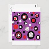 ポルカの紫色 ポストカード (正面/裏面)