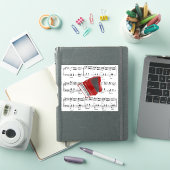 ポルカを踊ろう、赤いアコーディオン、 シール (iPadカバー)