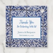 ポルカスタマイズガルのタイル – Azulejoフローラ フェイバータグ (裏面)