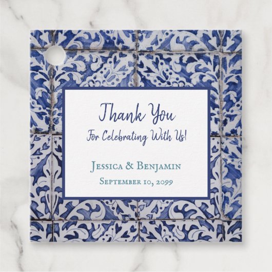 ポルカスタマイズガルのタイル – Azulejoフローラ フェイバータグ (正面)