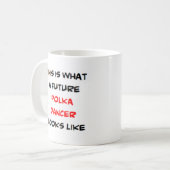 ポルカダンサー，未来 コーヒーマグカップ (正面左)