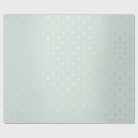 ポルカチニースモールドットグレーブルーティファニーアクア ラッピングペーパー (フラット)