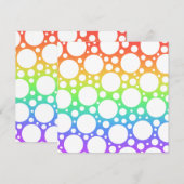 ポルカドットのない虹の空白 招待状 (正面/裏面)