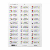 ポルカドットのコーギーが大好き ラベル (フルシート)