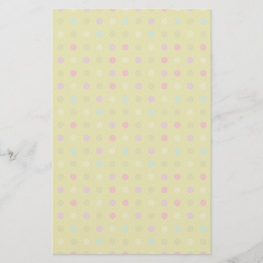 ポルカドットの背景パターン 便箋 (正面)
