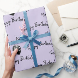 ポルカドットバルーンの誕生日おめでとう ラッピングペーパー