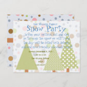 ポルカドットフォレスト 招待状 (正面/裏面)