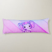 ポルカドットフローラクラウンエレファント抱き枕 ボディピロー (裏面)