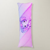 ポルカドットフローラクラウンエレファント抱き枕 ボディピロー (正面縦)