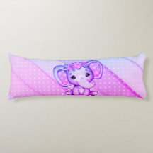 ポルカドットフローラクラウンエレファント抱き枕