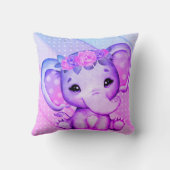 ポルカドットフローラクラウンエレファント装飾用クッション クッション (裏面)