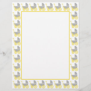 ポルカドットベビーキャリッジ縁どプリント