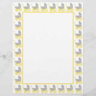 ポルカドットベビーキャリッジ縁どプリント