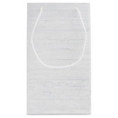 ポルカドットリボン付きの名付け娘の誕生日 スモールペーパーバッグ (裏面)