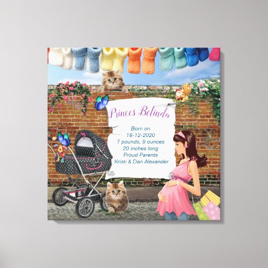 ポルカドット通りアートシーン キャンバスプリント (正面)