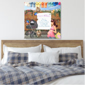 ポルカドット通りアートシーン キャンバスプリント (インサイチュ (寝室))