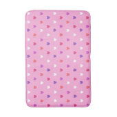 ポルカハートオンピンク バスマット (正面縦)