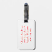 ポルカハート モノグラムの ラゲッジタグ (裏面縦)