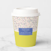 ポルカパターンファミリーまたは企業の紙カップ 紙コップ (裏面)