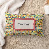 「ポルカプリズムパラダイスカラフル：ドット装飾用クッション ランバークッション (ブランケット)