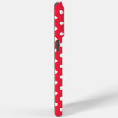 ポルカ点々のあるレッド Case-Mate iPhoneケース (裏面 / 右)