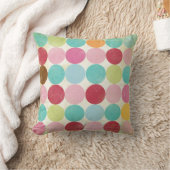 ポルカ点々のある色 クッション (ブランケット)