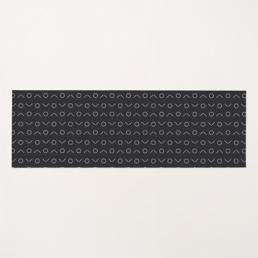 ポルカ線の円 ヨガマット (正面(横))