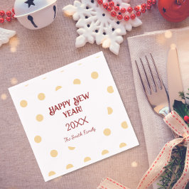 ポルカ金ゴールド大晦日パーティー スタンダードカクテルナプキン