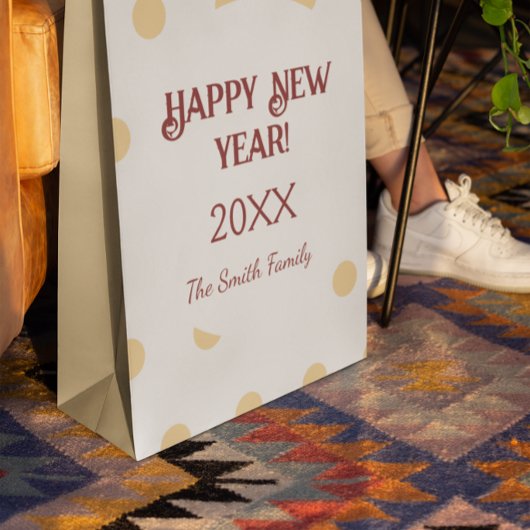 ポルカ金ゴールド大晦日パーティー ミディアムペーパーバッグ