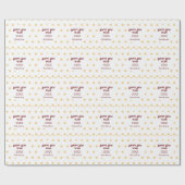 ポルカ金ゴールド大晦日パーティー ラッピングペーパー (フラット)