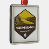 ポルキュパインマウンテンウィルダネス州パークミシガン メタルオーナメント (右)
