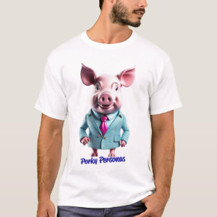 ポルキーペルソナスピおもしろいグキャラクター Tシャツ