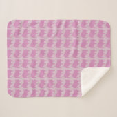 ポルキーポールズパープルピンクスモールシャーパブランケット シェルパブランケット (正面(横))