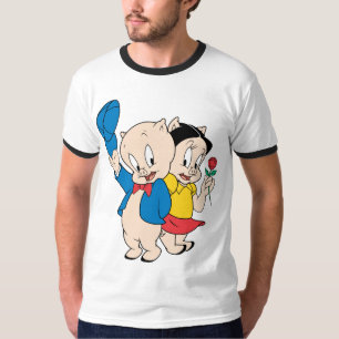 ポルキー·ピグとペチュニア Tシャツ