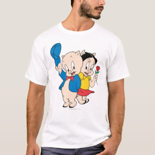 ポルキー·ピグとペチュニア Tシャツ