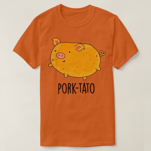ポルクタトおもしろいポテトプン Tシャツ (デザイン正面)