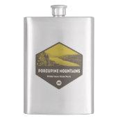 ポルクパインマウンテンズウィルダネス州パークミシガン フラスク (正面)
